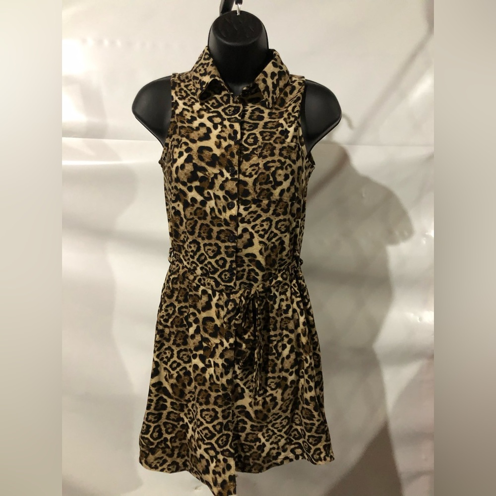 Women’s Leopard Button Down Dress Size XSmall